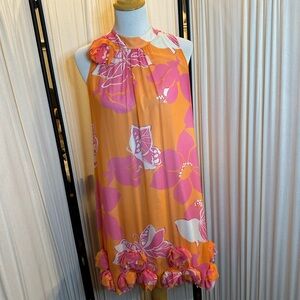 Lilly Pulitzer Orange and Pink Mini Dress